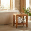 Banc de douche teck l 16,75" Yemanja