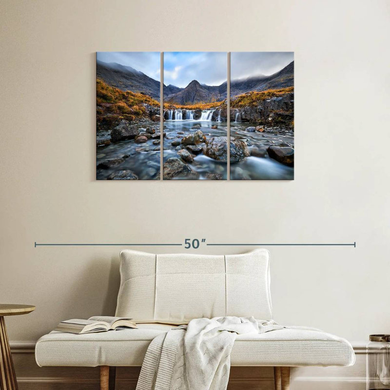 Cascade Alvord Fairy Pools, H 24 po x l 38 po