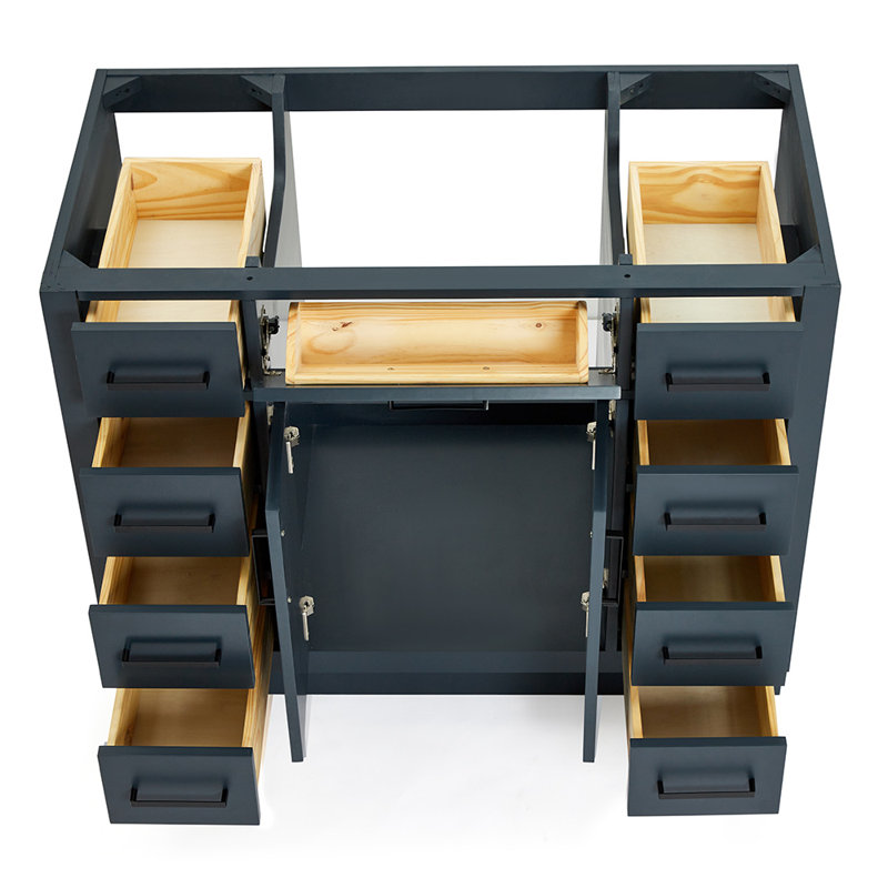 42" Single Bathroom Vanity Base only, Midnight Blue