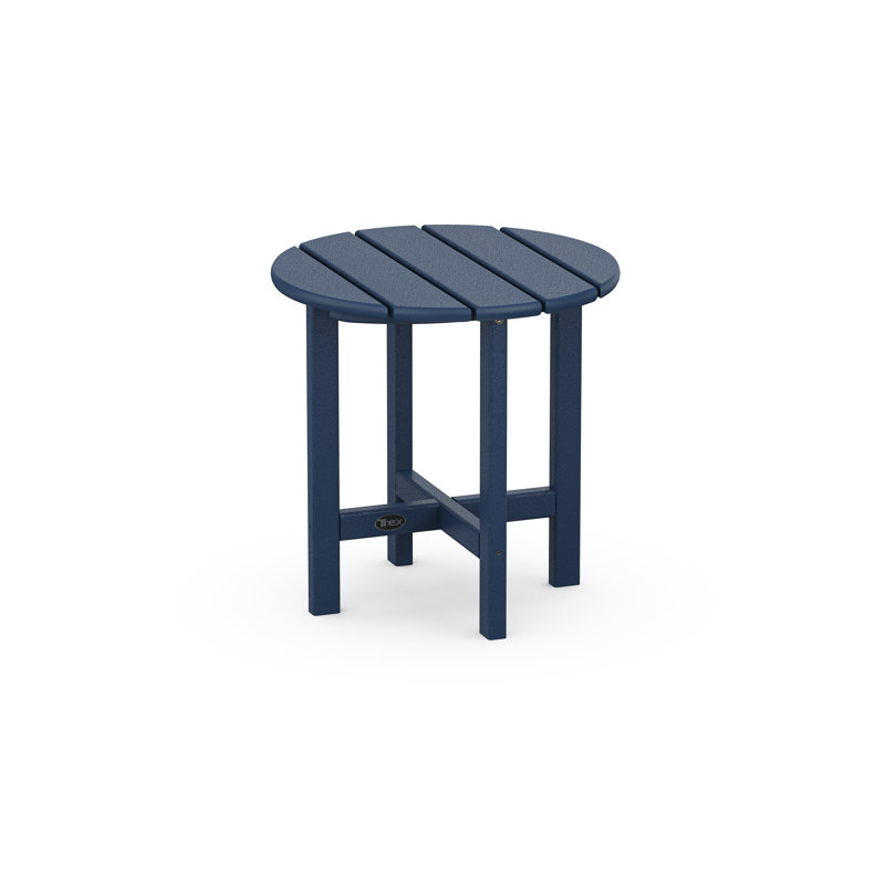 TREX Outdoors Cape Cod Round 18" Side Table, Navy
