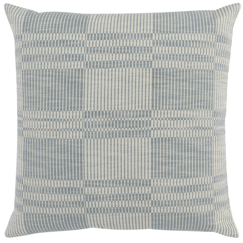 Nieve Square Pillow Cover & Insert, Blue