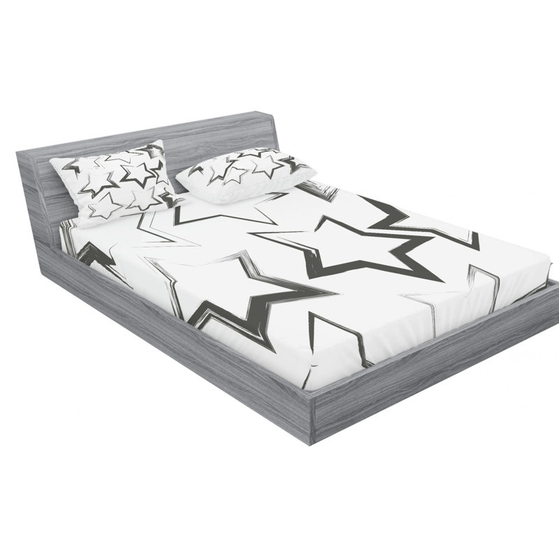 Microfiber Sheet Set, Queen Sheet Set with Fitted Sheet