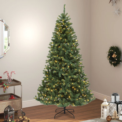 Arbre de Noël épinette pré-éclairé