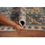 Tapis bleu délavé traditionnel 10 x 12