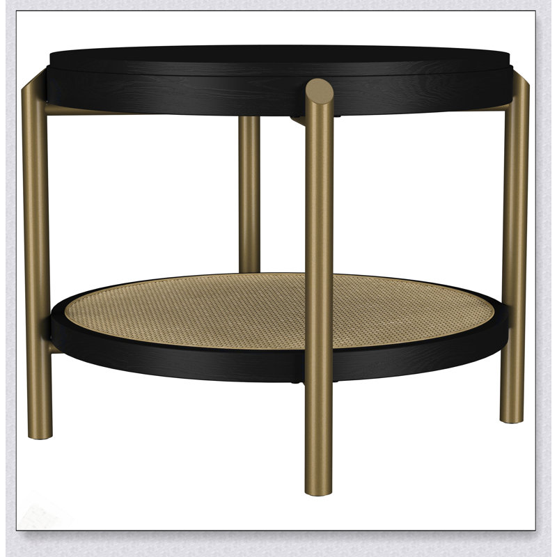 Table de bout ronde noire Benson