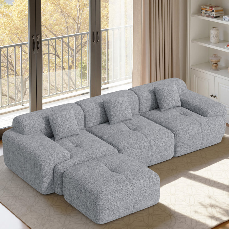3 Seater Corner Sofa , Grey