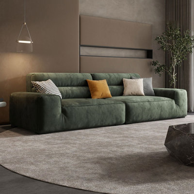 Coussin modulaire vert 100% polyester