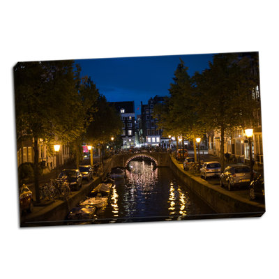 " Amsterdam Canal At Night II " by Erin Berzel