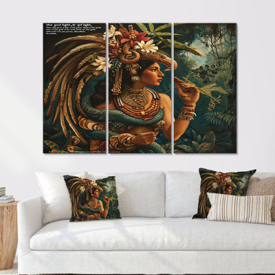 Ensemble de décorations murales Quetzalcoatl