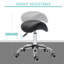 Alpheus Cosmetic Stool 360° Rotate Height Adjustable Saddle Stool-1167491628