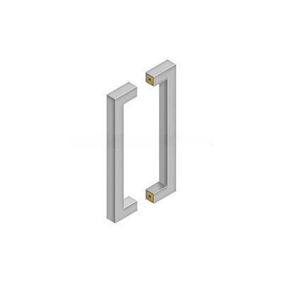 Deltana SSPBB1210U32D 12" Contemporary Pulls, Back-to-Back in Brushed Stainless