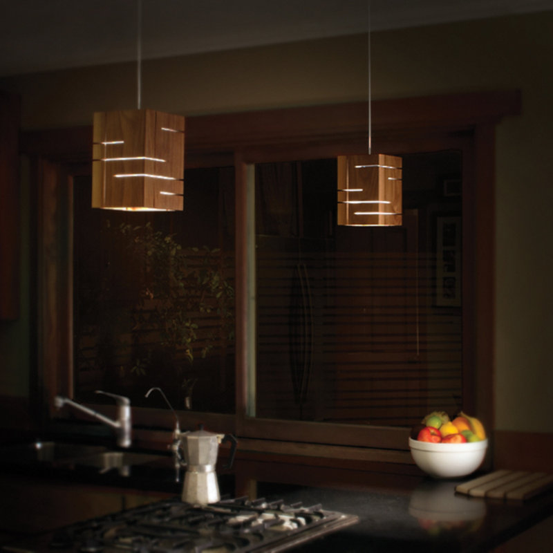 Claudo 1 - Light Pendant, Walnut, 3500K