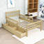 Lit plateforme en bois avec tête de lit, garde-corps et tiroirs de rangement Idahlia-232336879-216801380