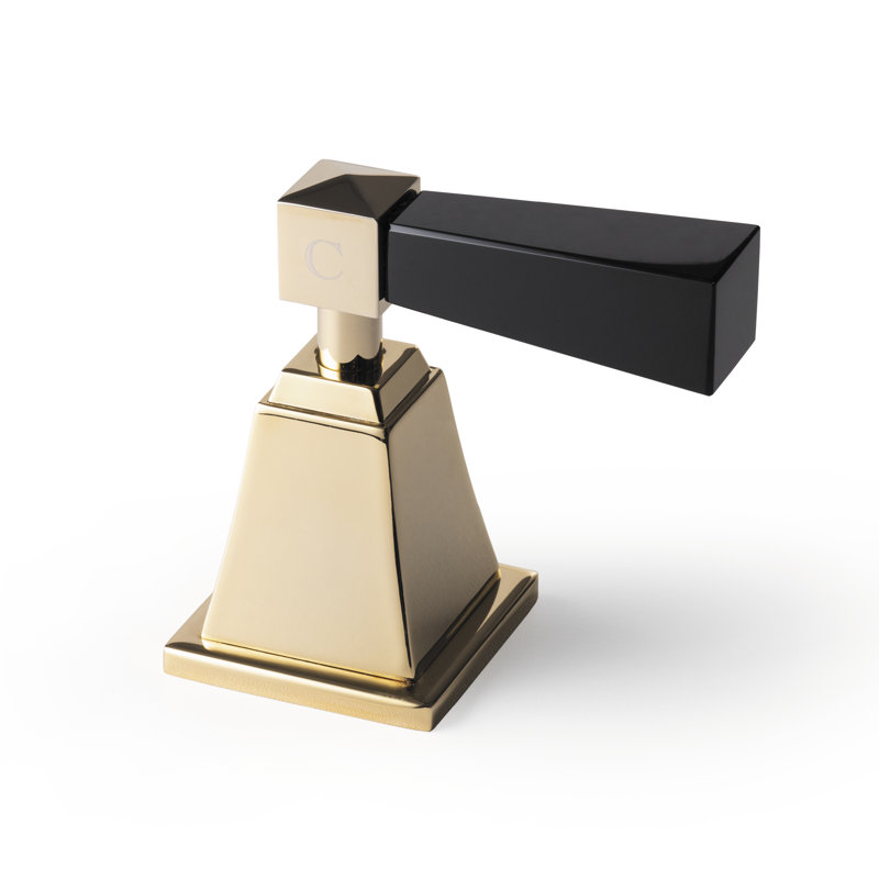 Vip Time Mixer Wall Mounted Faucet, Light Gold/Black