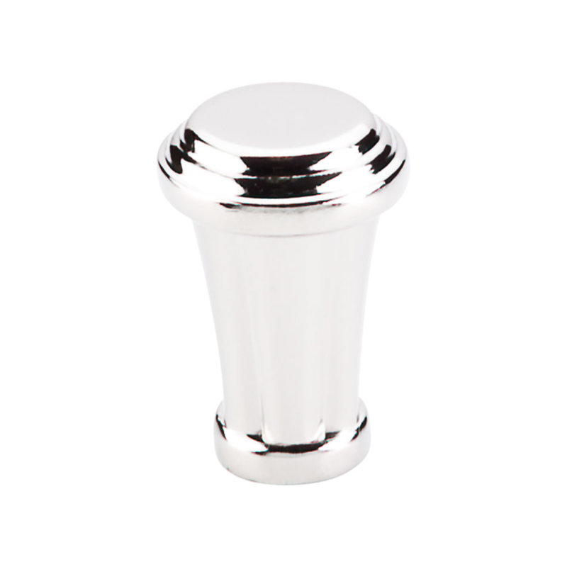 Luxor 7/8" Diameter Round Knob, Polished Nickel, 7/8" Knob Diameter