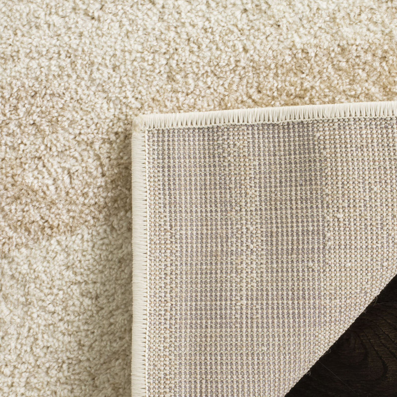 Tapis performance abstrait Shelva, Camel/Cream, Rectangle 4pi x 6 pi