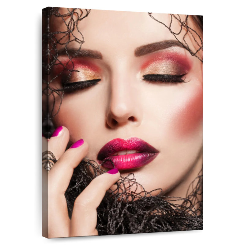 Créatif maquillage magenta, H 36 po x l 24 po