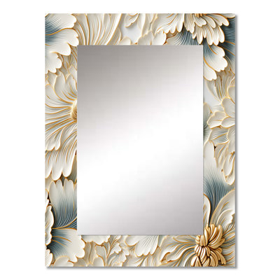 Zabir Beige Frosty Drift Experience - marble  Decorative Mirror, Modern Wall Mirror, Printed Metal Art