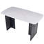 Table de salle à manger rectangulaire en verre trempé de style moderne pour 6 personnes-2110722030
