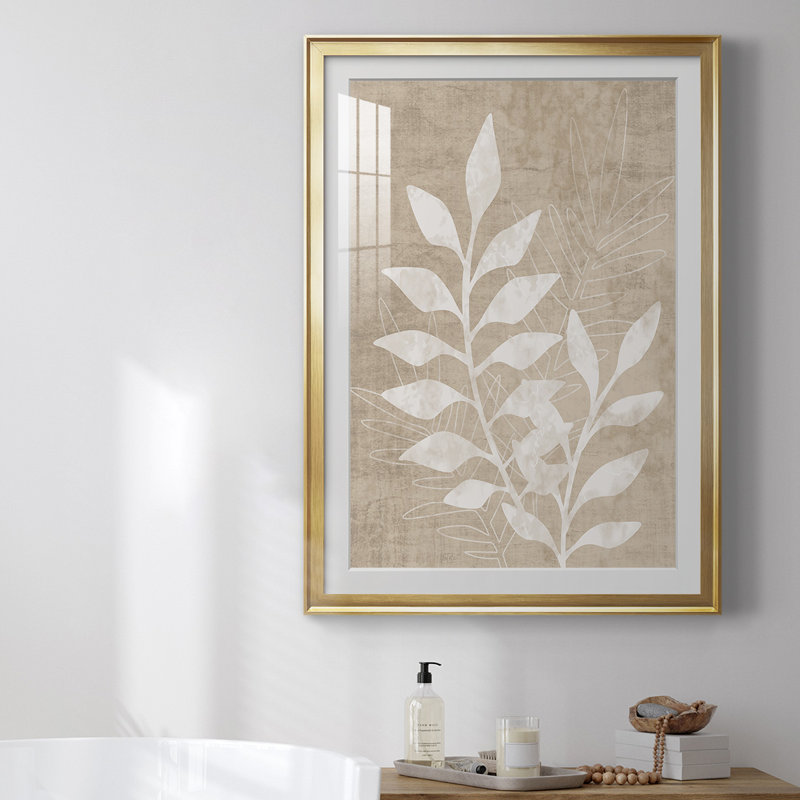 «Foliage Retreat I», reproduction encadrée de qualité supérieure - prête à être accrochée, H 30,5 po x l 22,5 po x P 1 po