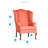 Mandalay Upholstered Wingback Chair-784317459