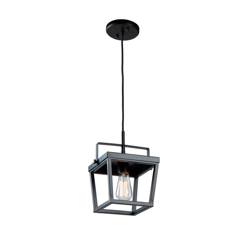 Carriage 1 - Light Black Single Pendant