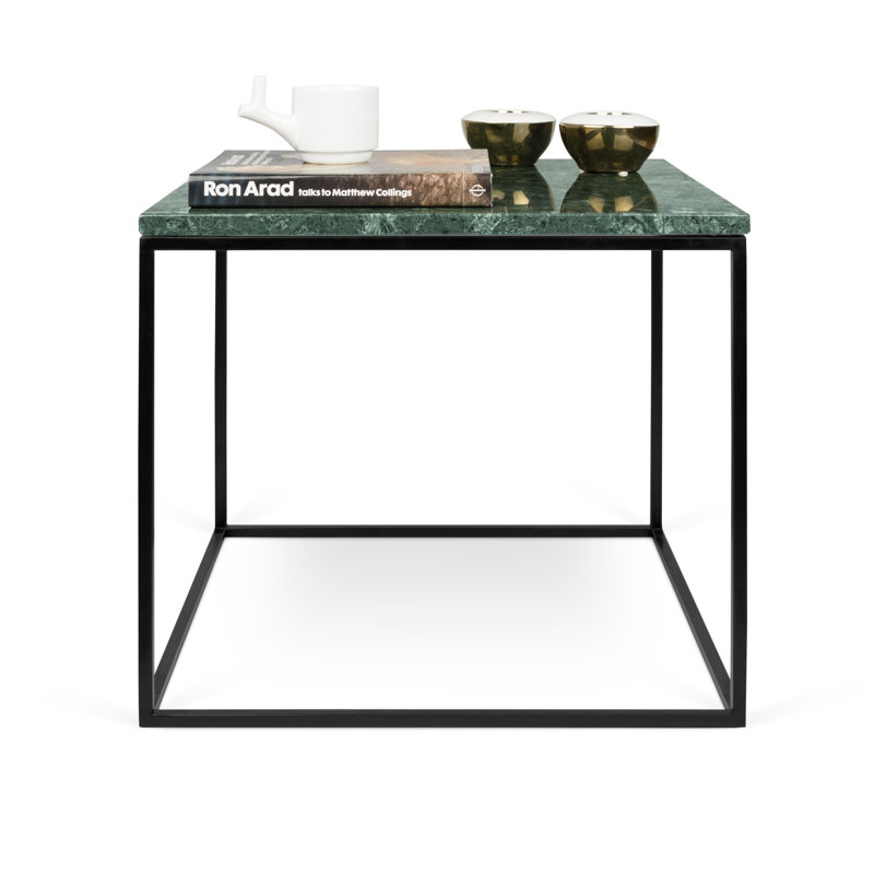 Tonya Frame End Table, Green, Black