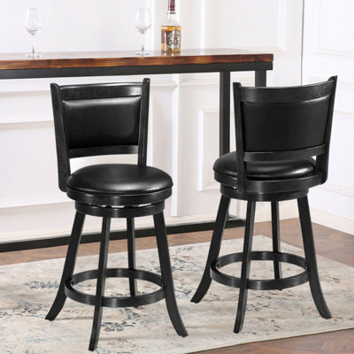 2 pièces de 24 po avec tabouret de comptoir pivotant et siège rembourré
