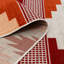 Cohle Orange Red Aztec Power Loom Area Rug-65546447