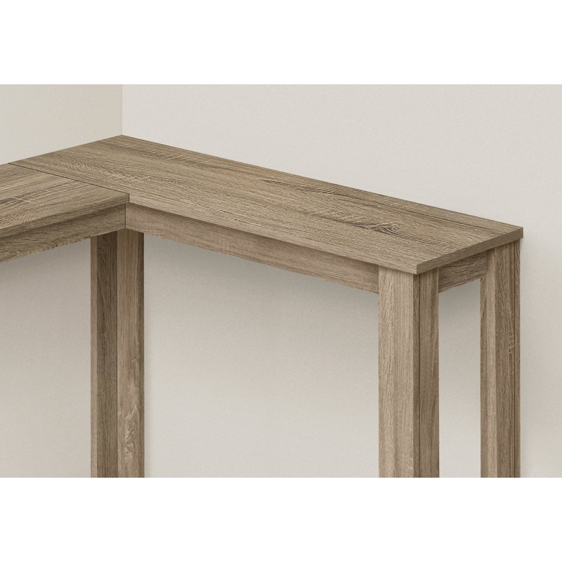 Table d'appoint, console, vestibule, étroit, d'angle, salon, chambre à coucher, contemporain, moderne, Taupe
