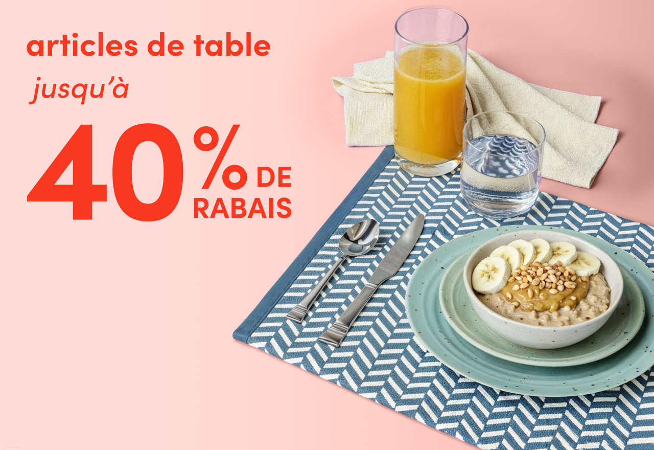 articles de table en solde
