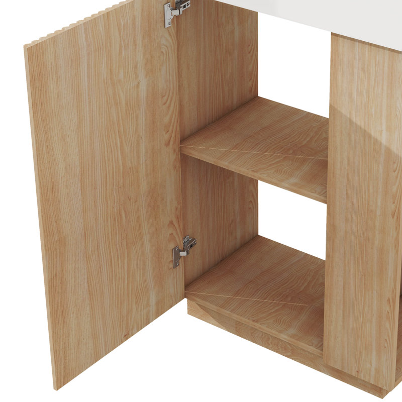 Meuble-lavabo tendance 21,6 po avec lavabo en céramique