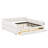 Platform Bed Frame Upholstered with USB Charging Station and 2 Storage Drawers-183763880