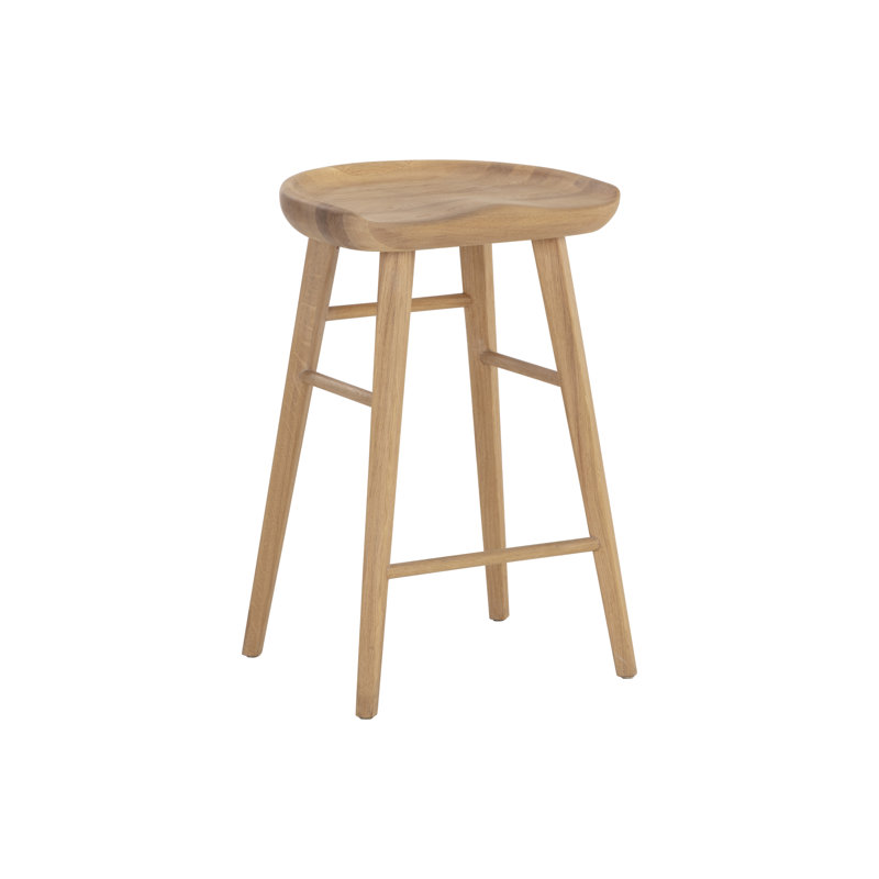 Dominic Counter Stool - Light Oak, Counter Stool (26.5" Seat Height), Natural