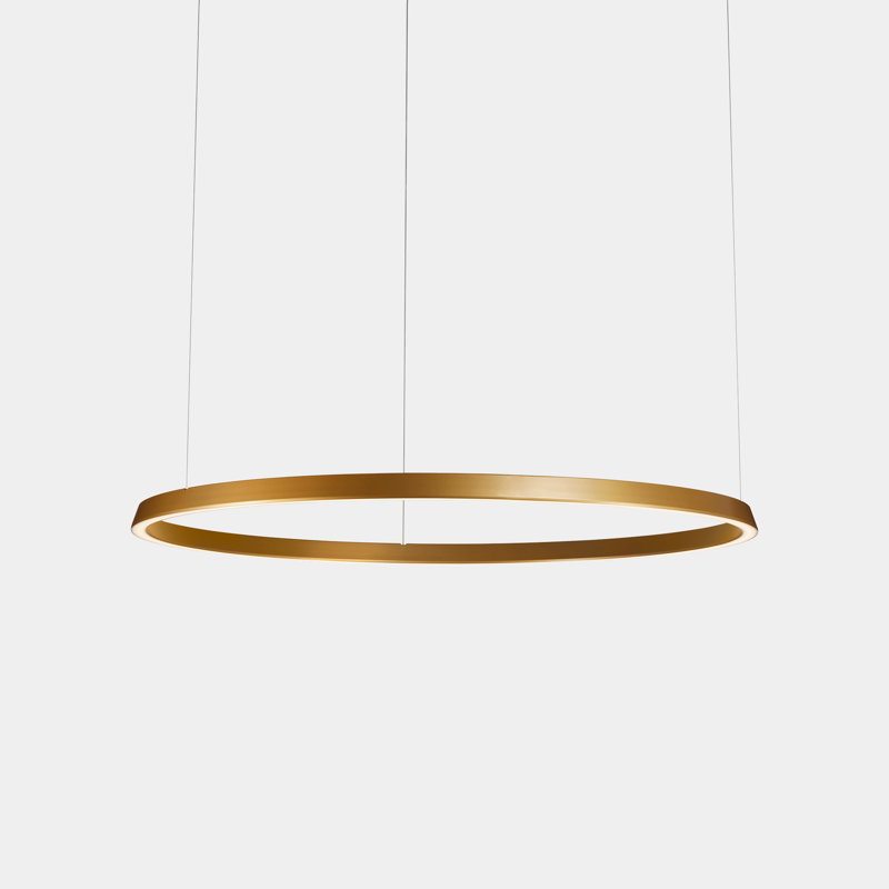 Circular 1 - Light LED Pendant, Black, 3000 K, 27.5" H x 47" W x 47" D
