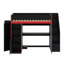 Lit mezzanine avec bureau et rangement Gaming
