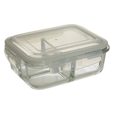 Glass Food Storage Container - Set of Containers and 1 Lids