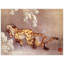 Tiger In The Snow by Hokusai - Single Picture Frame Print on Wood-850818519