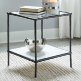 Glass Top End Table