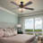 52" Crystal Ceiling Fans With Lights Remote, Black Farmhouse Chandelier Ceiling Fan Light Kit, Modern Rustic Fandeliers With 5 Wood Reversible Blades For Decorate Living Room Bedroom