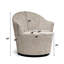 Chaise d'appoint en polyester 30 po Festus
