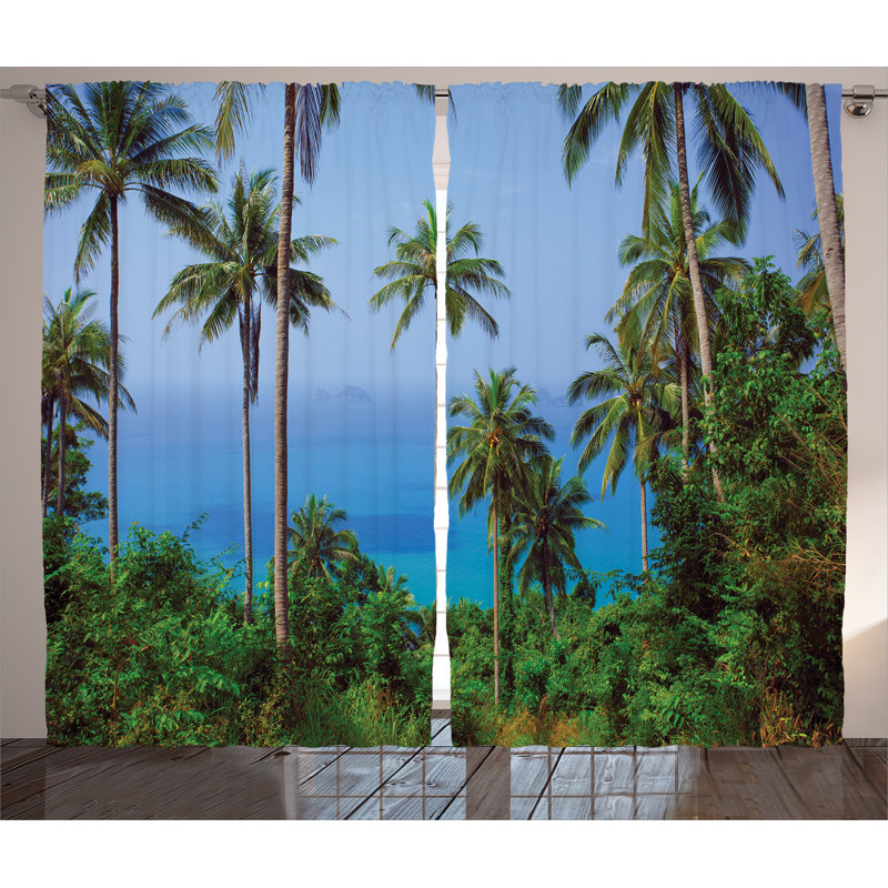 Semi Sheer Curtain Pair, 54" W x 96" L