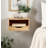 Adeana Poplar Floating Shelf with Drawer-849281231