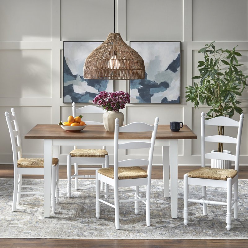 Buitrago Dining Set, 5 Pieces: Table, 4 Chairs