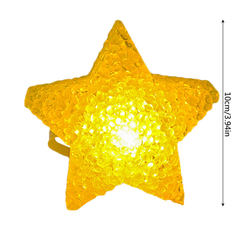 Lampe de poche à main en forme d'étoile, performance de danse, poignet, lumière ambiante, performance, support, accessoires, 3,94 po