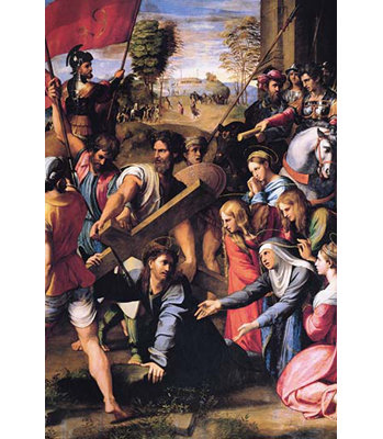 Christ Carrying The Cross - Unframed Graphic Art