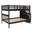 Escalier - Lit superposé avec rangement et garde-corps pour chambre à coucher VIEUX SKU: LPAAP