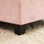 Canapé d'angle rose 3 places, plissé, en mousse épaisse, pour différents espaces. Confortable, en chenille, pour se détendre à la maison.