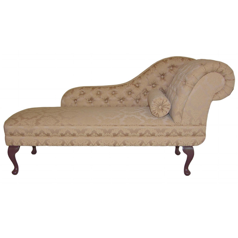 Jonesville Upholstered Chaise Lounge, Angelina Gold Pattern, Right-Hand Chaise