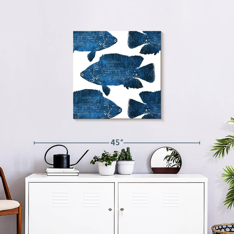 Brampt Fish Collage, 24" H x 24" W